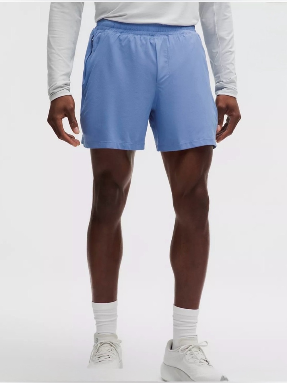 lululemon Pace Breaker Periwinkle Blue Shorts Men's Linerless Short 5" Size: M